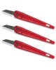 Cutit de precizie hobby cu maner din plastic 3 bucati STANLEY