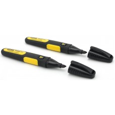 STANLEY Set 2 bucati marker permanent negru varf lat STANLEY Set 2 bucati marker permanent negru varf lat