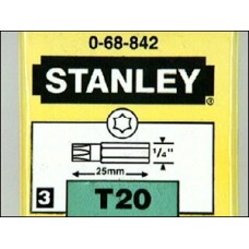 Set de 3 varfuri de insurubat Torx T20 x 25 mm STANLEY