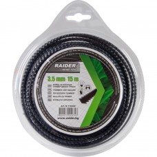 RAIDER Fir trimmer dinte fierastrau 3.5 mm х 15 m, negru