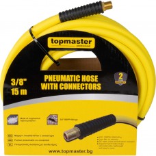 Top Master Pro Furtun pneumatic 3/8", 15m, cu conectori