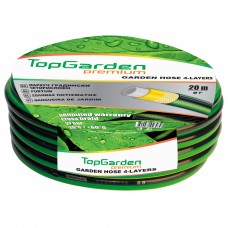 TOPGARDEN Furtun de gradina, 4 straturi 1", lungime 20m