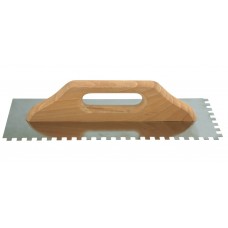 Gletiera inox crestata latime 130 mm si dinti de 8 x 8 mm VOREL