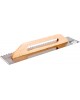 Gletiera inox crestata 600x130 mm si dinti 8x8 mm VOREL