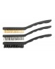 Set de 3 perii plastic-otel-alama 170 mm VOREL