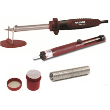 Letcon 40 W cu cap ascutit + pompa absorbtie fludor + fludor + pasta decapanta kit Raider Power Tools