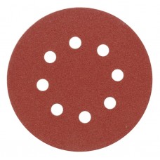 Disc din panza abraziva cu 8 gauri 125 mm granulatie 100 VOREL