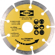 VOREL Disc diamantat segmentat 110 mm VOREL Disc diamantat segmentat 110 mm