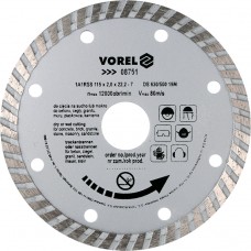 Disc diamantat turbo 115 mm VOREL Disc diamantat turbo 115 mm VOREL