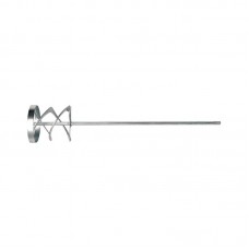 VOREL Mixer pentru vopsea nichelat turbo, diametru 100 mm, lungime 600 mm, prindere hexagonala