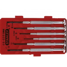 Set 6 surubelnite de precizie nichelate STANLEY
