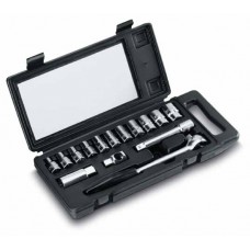 Trusa 15 piese tubulare 1/2 in sistem metric STANLEY Trusa 15 piese tubulare 1/2 in sistem metric STANLEY