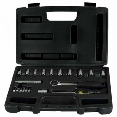 Trusa 20 piese tubulare 1/4 in sistem metric STANLEY