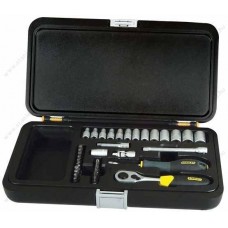 Trusa 35 piese tubulare 1/4 in sistem metric STANLEY
