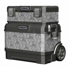 Lada profesionala din metal si plastic si cutie neagra galvanizata STANLEY
