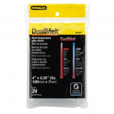 Adeziv tip baton transparent 7 mm x 100 mm 24 bucati STANLEY.