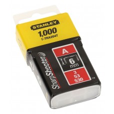 Capse pentru aplicatii uzuale 6 mm 1000 bucati STANLEY
