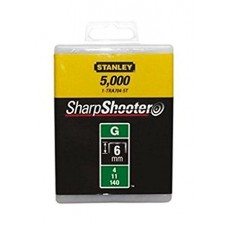 Capse pentru uz profesional tip G 6 mm 5000 bucati STANLEY.
