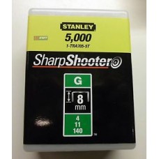 Capse pentru uz profesional tip G 8 mm 5000 bucati STANLEY.