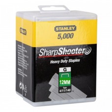 Capse pentru uz profesional tip G 12 mm 5000 bucati STANLEY.