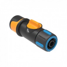 FISKARS. Conector furtun de gradina cu robinet incorporat On/Off 13mm–15mm (1/2–5/8")