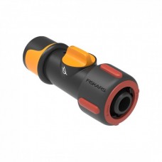 FISKARS. Conector furtun de gradina cu robinet incorporat On/Off 19mm (3/4")