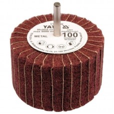 YATO Perie abraziva circulara cu tija, dimensiune 80 x 50 x 6 mm, granulatie 200