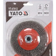 YATO Perie disc 125 mm, filet M14, din sarma otel,..