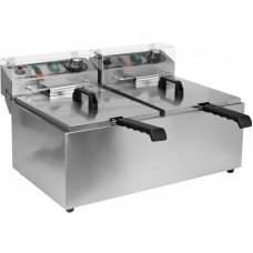 YATO Friteuza dubla electrica, capacitate 2 x 8 L, putere 2 x 3.3 kW