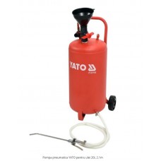 YATO Pompa pneumatica pentru ulei 20 L, furtun 2.1..