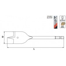 YATO Burghiu pentru lemn, prindere hexagonala 1/4&..