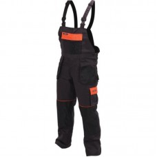 YATO Pantaloni de lucru, cu pieptar si bretele, marimea L