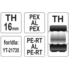 YATO Cap de schimb TH16, pentru presa YT-21735 PEX..