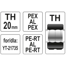 YATO Cap de schimb TH20, pentru presa YT-21735 PEX..