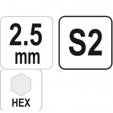 YATO Cheie imbus hexagonala 2.5 mm, cu maner tip T..