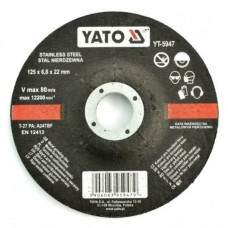 YATO Disc de slefuire, 125 x 6.8 x 22 mm, pentru otel inoxidabil