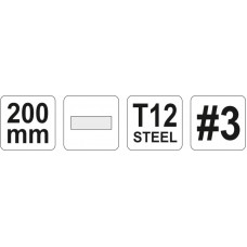 YATO Pila plata, lungime 200 mm, pentru metal..