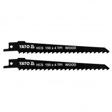 YATO Set 2 lame fierastrau sabie, pentru lemn, lungime 150 mm, pas dinte 4 TPI YATO Set 2 lame fierastrau sabie, pentru lemn, lungime 150 mm, pas dinte 4 TPI