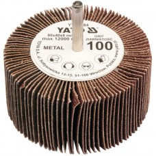 YATO Perie abraziva circulara cu tija, dimensiune 80 x 40 x 6 mm, granulatie 150