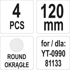 YATO Set 4 dalti pentru ciocan pneumatic, lungime ..