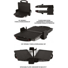 LUND Gratar electric, putere 2000 W, 33 x 24 cm..