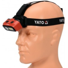 YATO Lanterna LED pentru cap, cu acumulator Li-Ion..