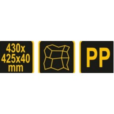 VOREL Sablon decorativ pentru pavaj, 430 x 425 x 4.. VOREL Sablon decorativ pentru pavaj, 430 x 425 x 4..