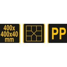 VOREL Sablon decorativ pentru pavaj, 400 x 400 x 4.. VOREL Sablon decorativ pentru pavaj, 400 x 400 x 4..
