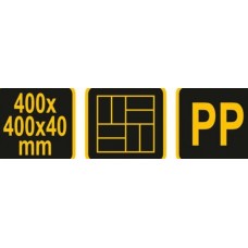 VOREL Sablon decorativ pentru pavaj, 400 x 400 x 4..