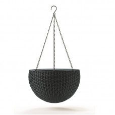 KETER. Ghiveci sferic suspendat Cylinder graphite 8.6L KETER. Ghiveci sferic suspendat Cylinder graphite 8.6L