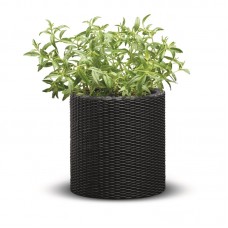 KETER. Ghiveci cilindric maro Cylinder S, 7L KETER. Ghiveci cilindric maro Cylinder S, 7L