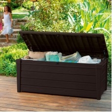 KETER. Lada depozitare maro Brightwood, 455L KETER. Lada depozitare maro Brightwood, 455L
