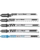 Lama pentru fierastrau pendular 76 si 100 mm lemn + metal -  set 5 buc Raider Power Tools