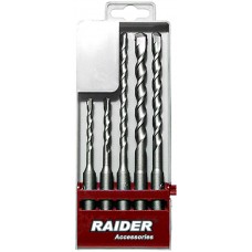 Set 5 burghie pentru zidarie 4-10 mm prindere cilindrica RAIDER